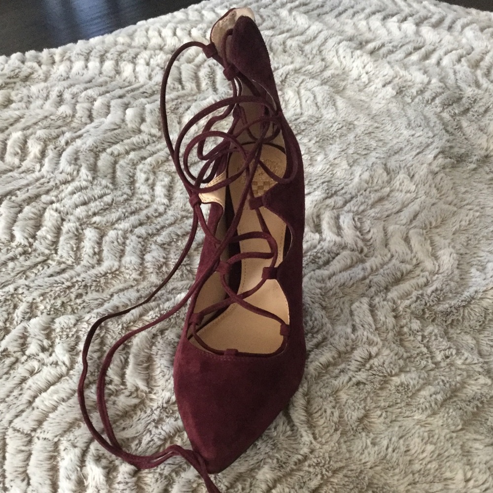 Vince Camuto Lace Up Pumps “Barsha”